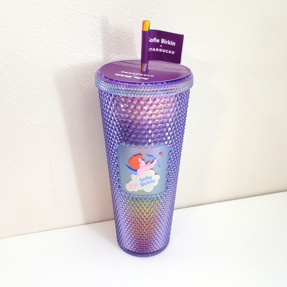 Starbucks Summer 2024 Sofie Birkin Rainbow Pride Studded Tumbler Venti 24oz Cup - Picture 3 of 5